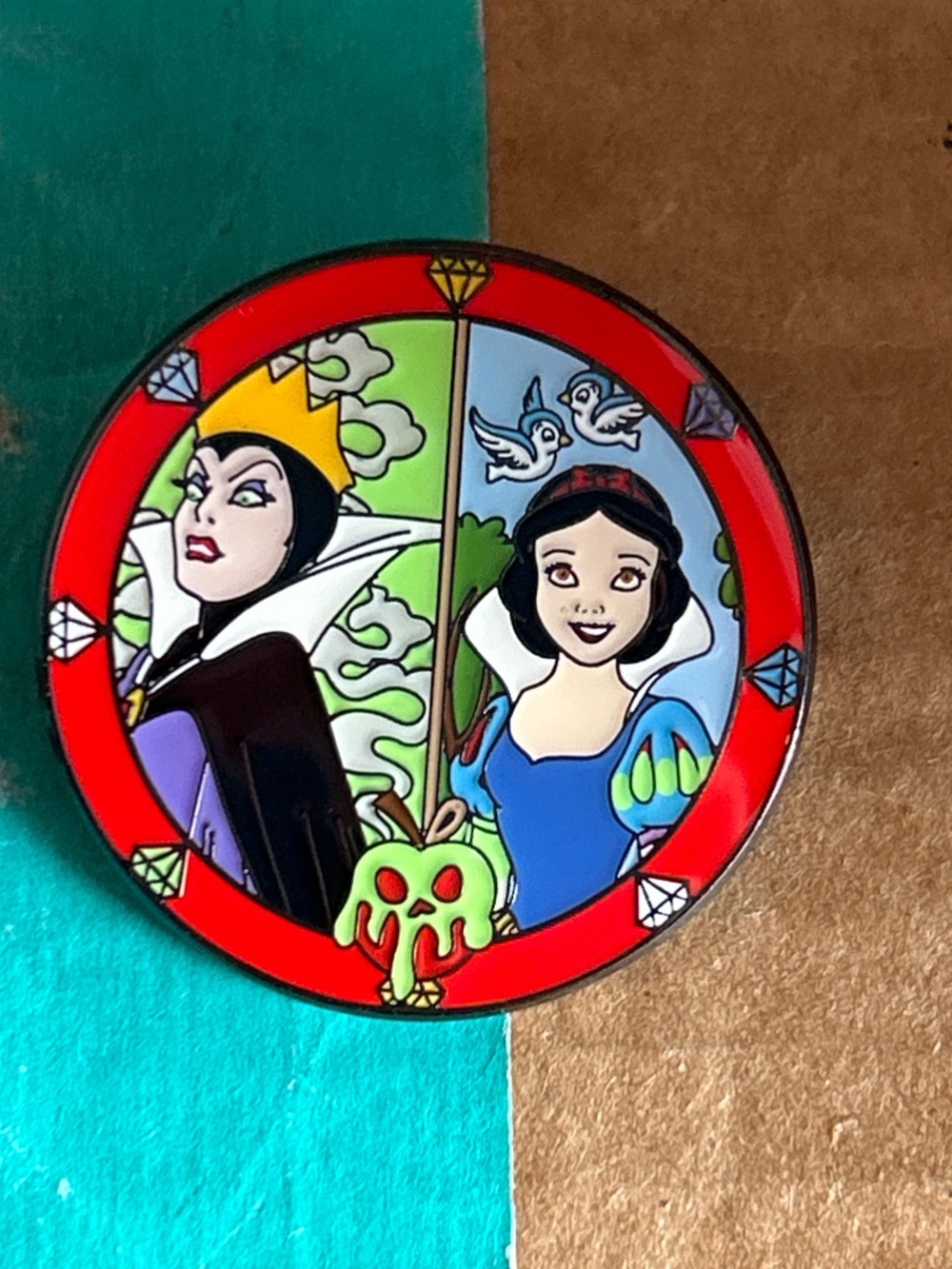 Loungefly Snow White Evil Queen Disney Princess Villains Pin